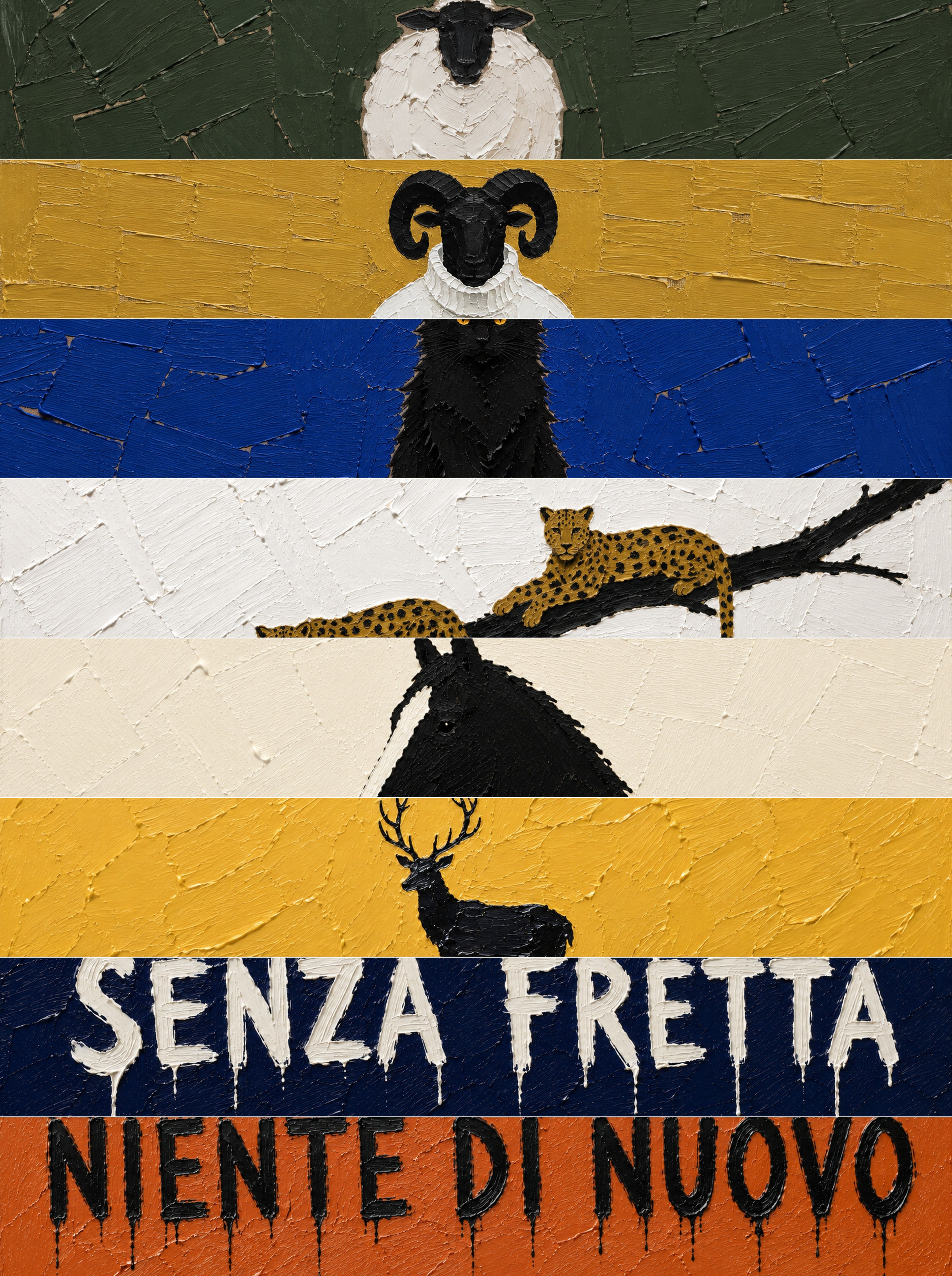 All eight paintings in Bestiario Vol. 1