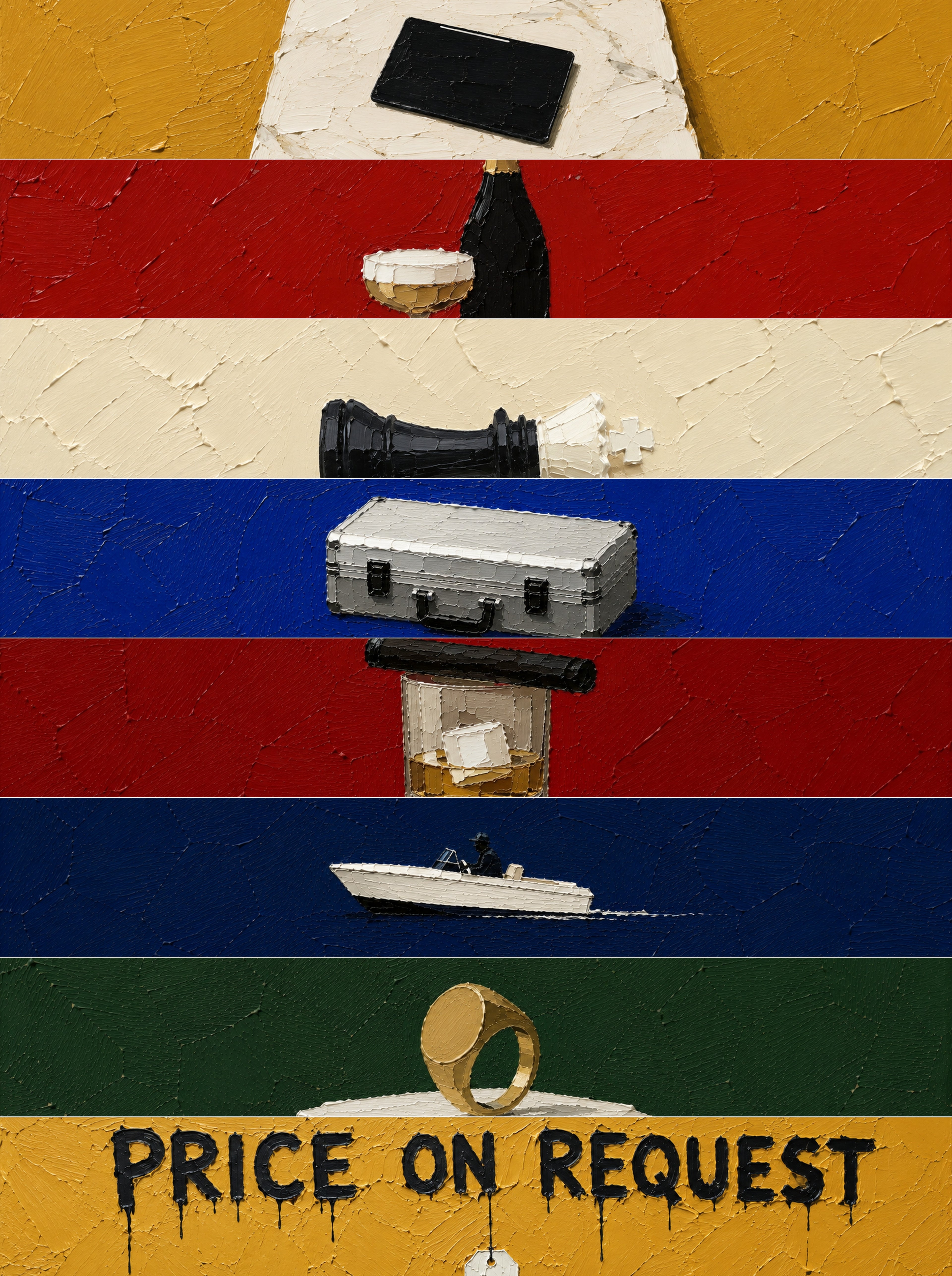 All eight paintings in Sfacciato Vol. 1